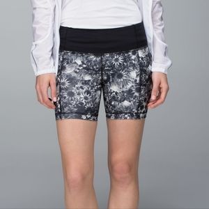 Lululemon Dart & Dash Floral Shorts Flowabunga